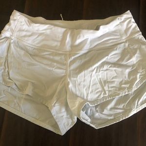 White Lululemon Speed Short